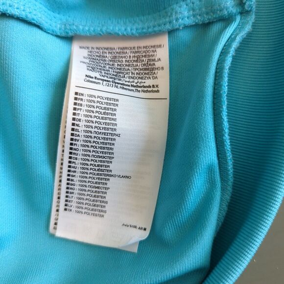 Nike Dri-Fit Soccer Jacket FCB Qatar Airways Mens Small Teal Full Zip - Picture 6 of 7